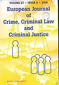 Imagen de portada de la revista European Journal of Crime, Criminal Law and Criminal Justice