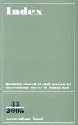 Imagen de portada de la revista Index : quaderni camerti di studi romanistici, international survey of roman law