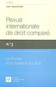 Imagen de portada de la revista Revue internationale de droit comparé