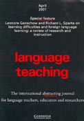 Imagen de portada de la revista Language teaching