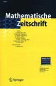 Imagen de portada de la revista Mathematische zeitschrift