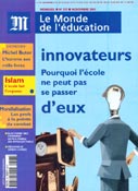 Imagen de portada de la revista Le Monde de l' education