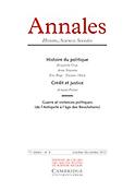 Imagen de portada de la revista Annales, histoire, sciences sociales