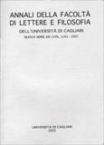Imagen de portada de la revista Annali della Facoltà di Lettere e Filosofia dell'Università degli studi di Cagliari