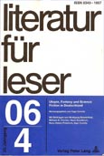 Imagen de portada de la revista Literatur für Leser