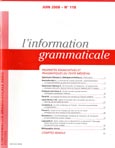 Imagen de portada de la revista L' Information grammaticale