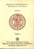 Imagen de portada del libro Coloquio Internacional Carlos III y su Siglo