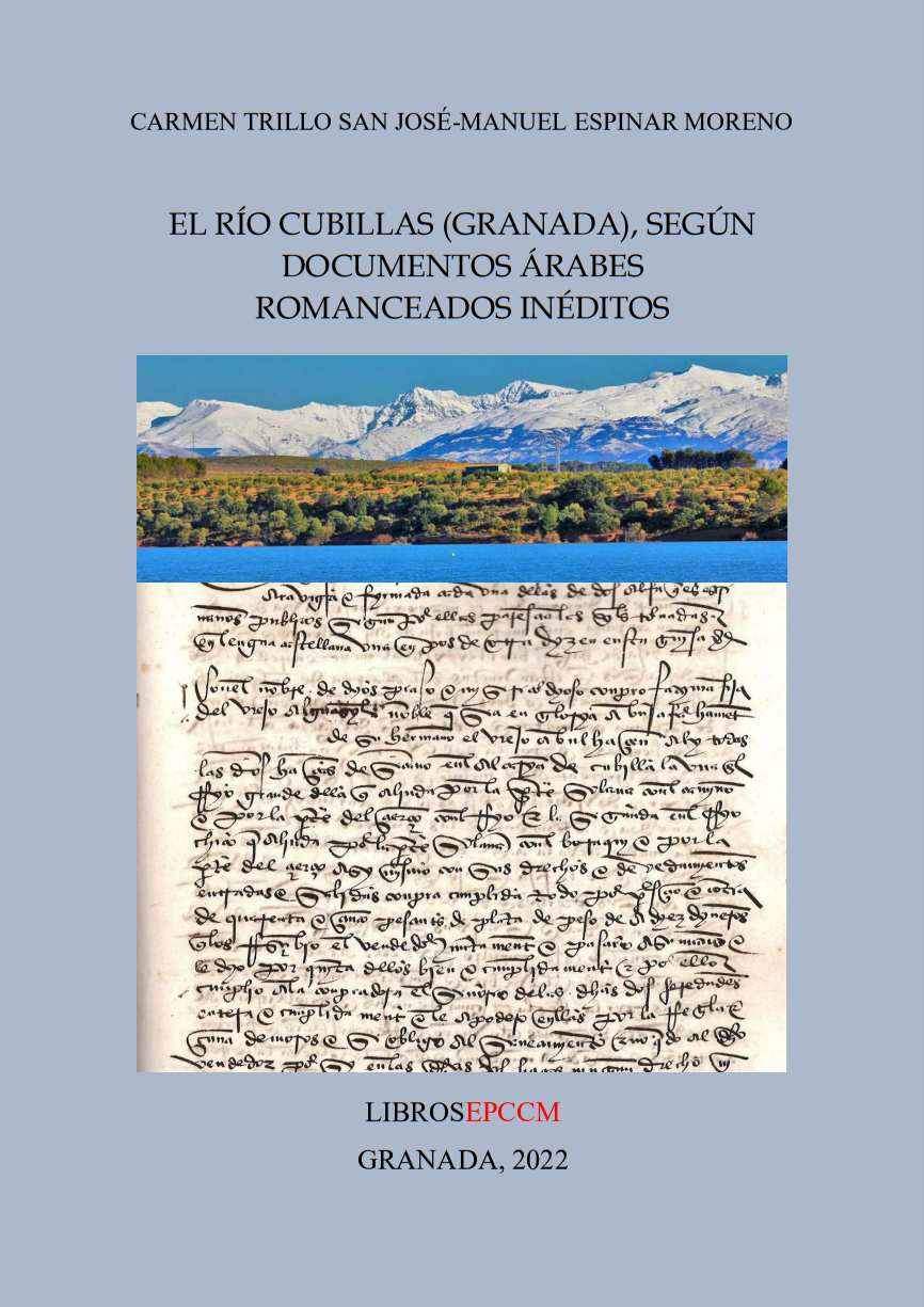 Imagen de portada del libro El río Cubillas (Granada), según documentos árabes romanceados inéditos