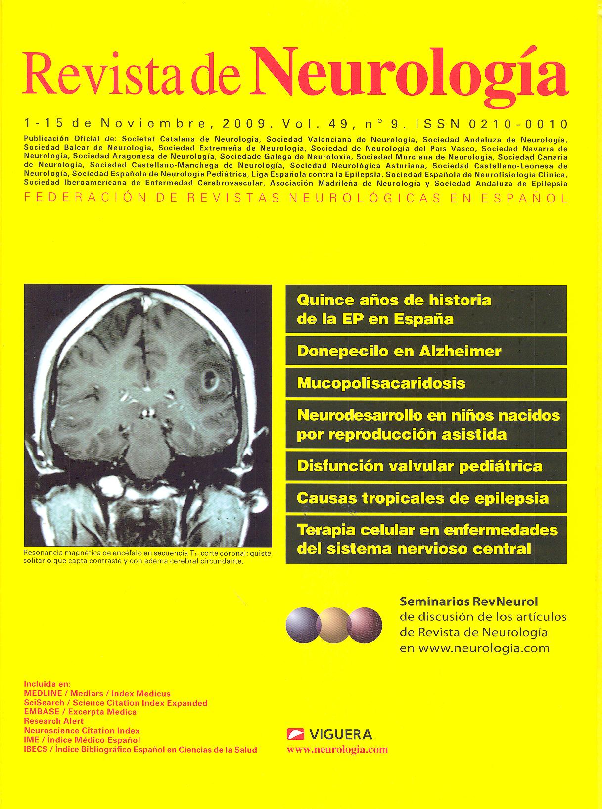 Revista de neurología. 2009, Vol. 49, Nº. 9 - Dialnet