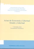 Imagen de portada del libro Actas de economía y libertad. Estado y libertad