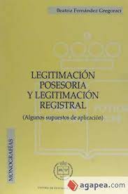 Imagen de portada del libro Legitimación posesoria y legitimación registral