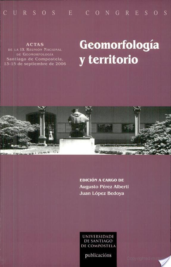 Imagen de portada del libro Geomorfología y territorio