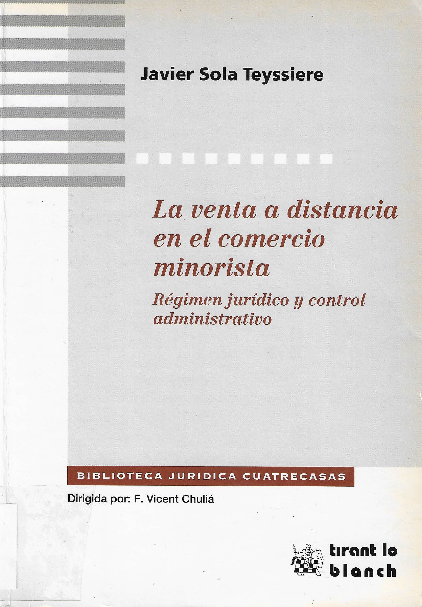 Imagen de portada del libro La venta a distancia en el comercio minorista