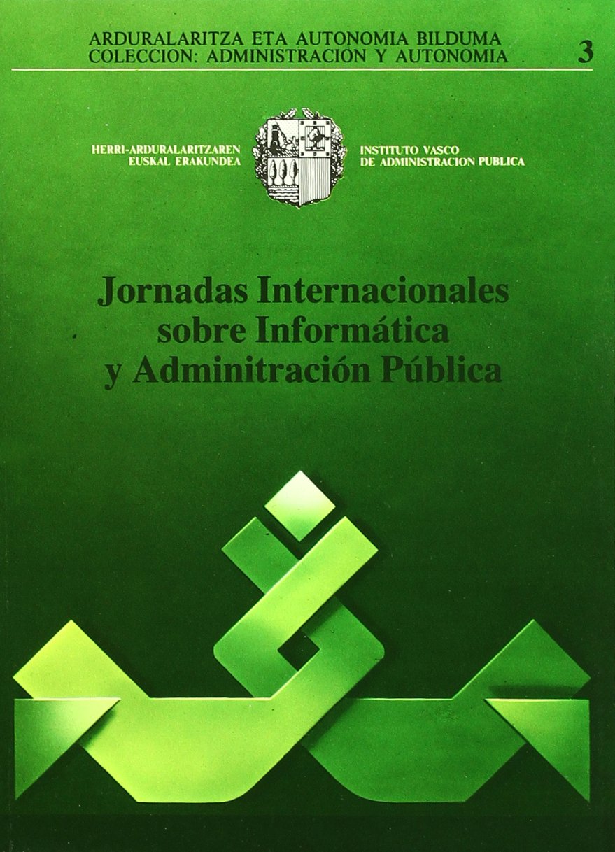 Imagen de portada del libro Jornadas internacionales sobre informática y administración pública.