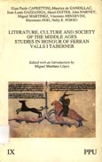 Imagen de portada del libro Literature, culture and society of the middle ages studies in honour of Ferran Valls i Taberner