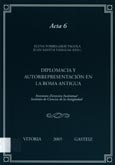 Imagen de portada del libro Diplomacia y autorrepresentación en la Roma antigua