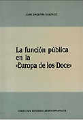 Imagen de portada del libro La función pública en la "Europa de los doce"