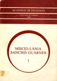 Imagen de portada del libro Miscel.lània Sanchis Guarner