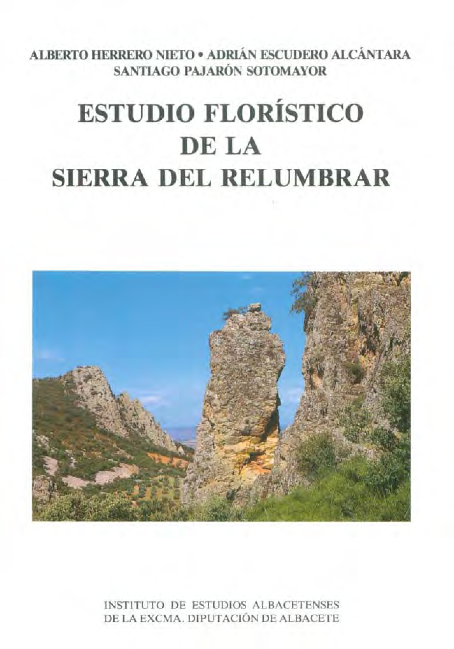 Imagen de portada del libro Estudio florístico de la Sierra del Relumbrar