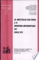Imagen de portada del libro El mestizaje cultural y la medicina novohispana del siglo XVI