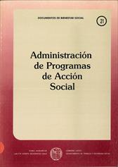 Imagen de portada del libro Administración de programas de Acción Social