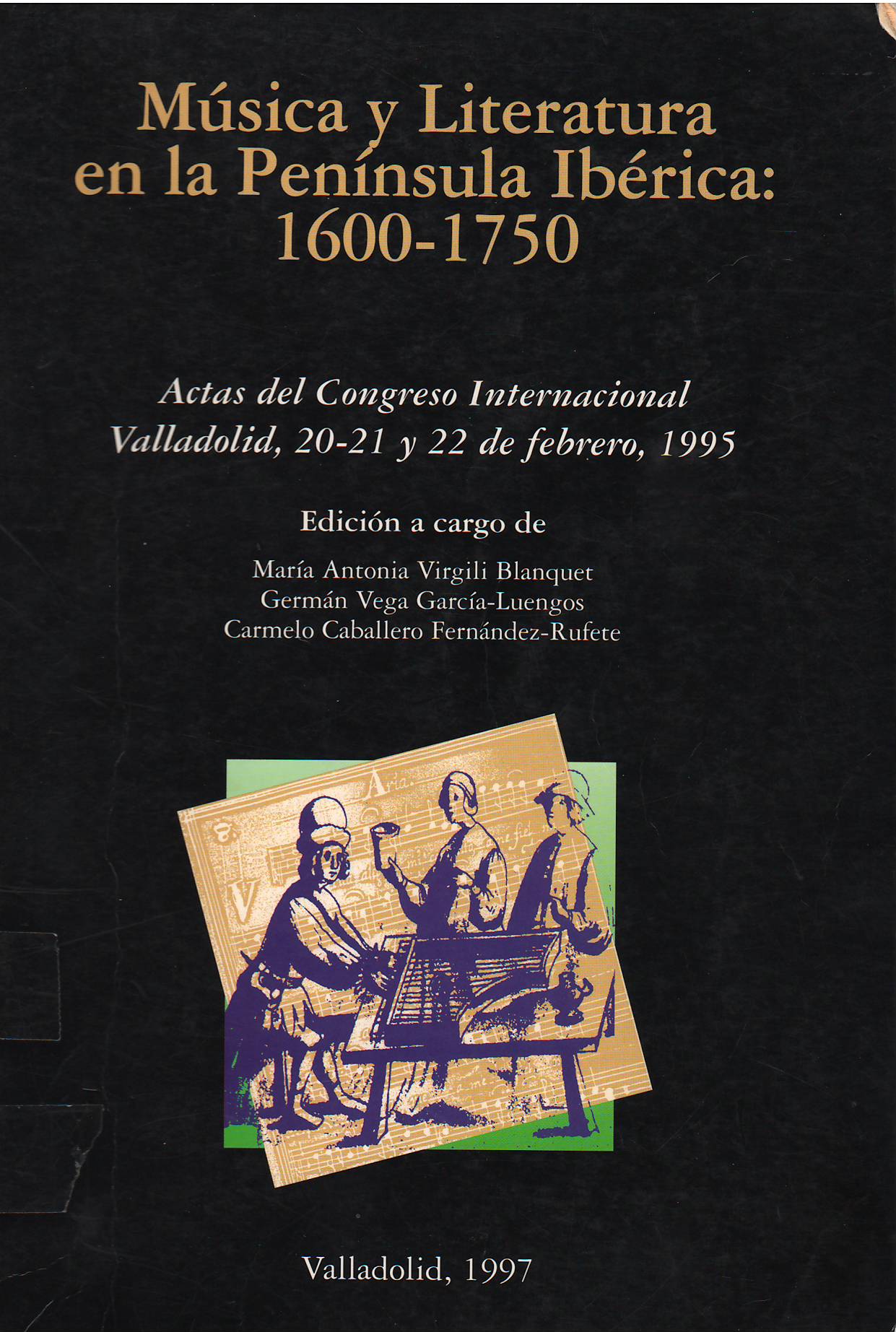 Imagen de portada del libro Música y literatura en la península ibérica: 1600-1750