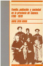 Imagen de portada del libro Familia, población y sociedad en la provincia de Cuenca, 1700-1970