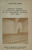 Imagen de portada del libro Derecho Natural y conflictos ideológicos en la universidad española