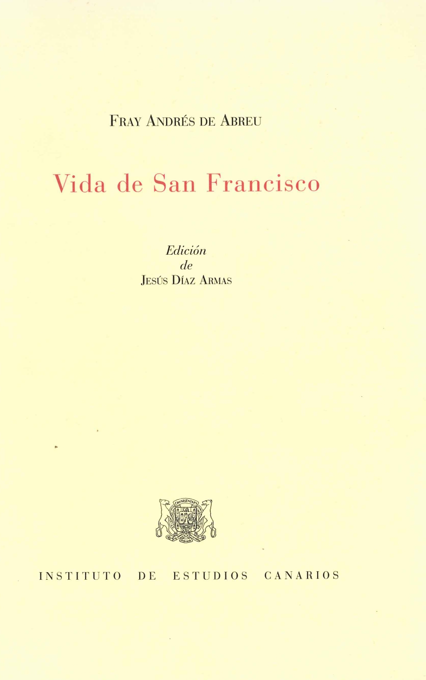 Imagen de portada del libro Vida de San Francisco