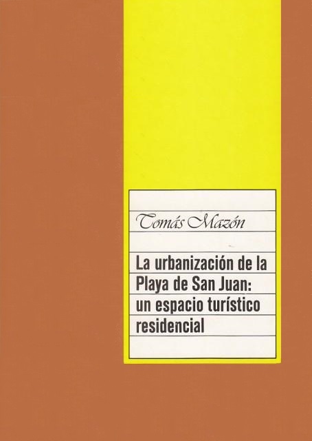 Imagen de portada del libro La urbanización de la playa de San Juan