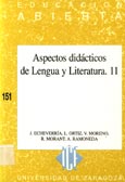 Imagen de portada del libro Aspectos didácticos de lengua y literatura, 11