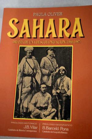 Imagen de portada del libro Sáhara, drama de una descolonización (1960-1987)