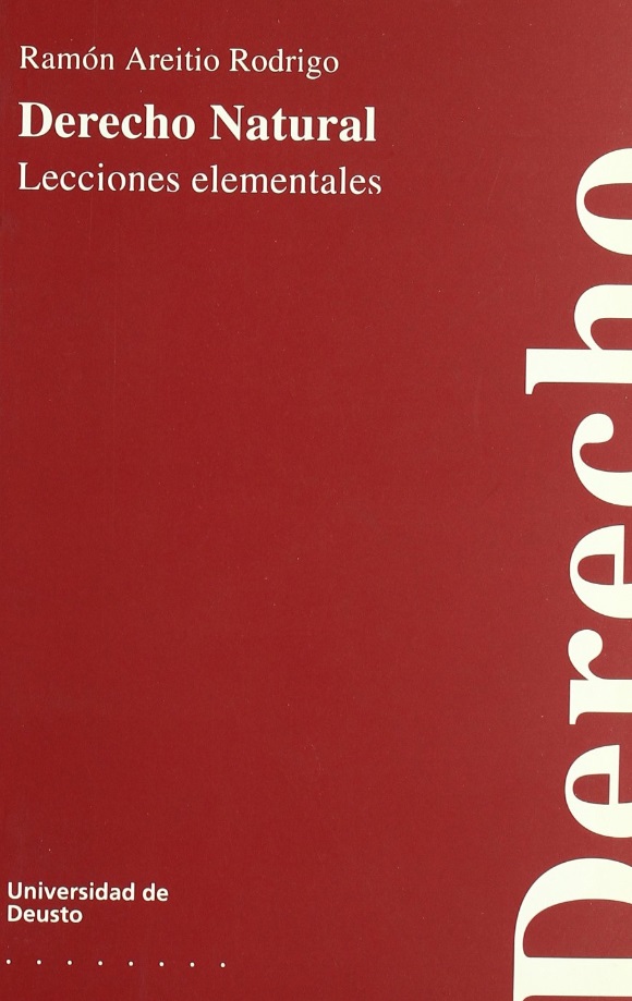 Imagen de portada del libro Lecciones elementales de derecho natural