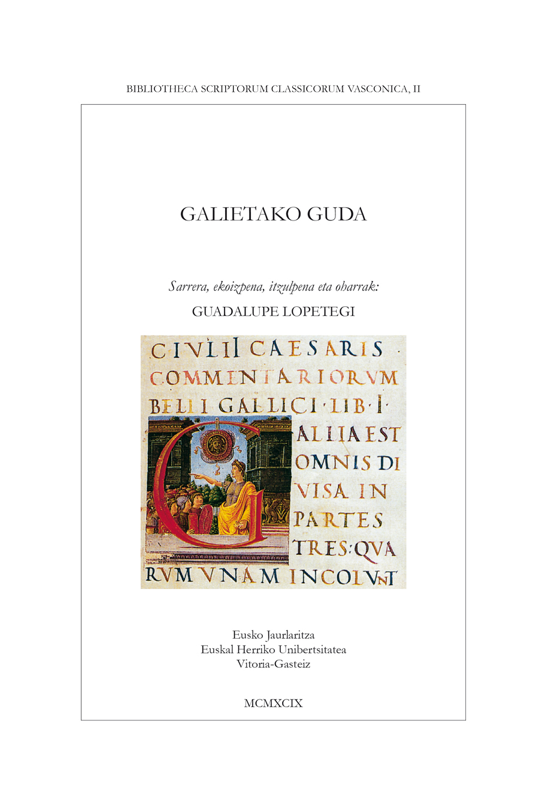 Imagen de portada del libro Galietako guda