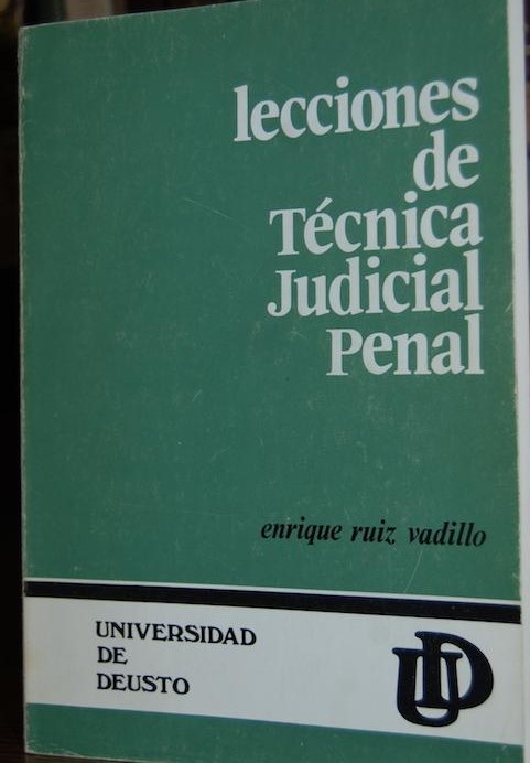 Imagen de portada del libro Lecciones de técnica judicial penal