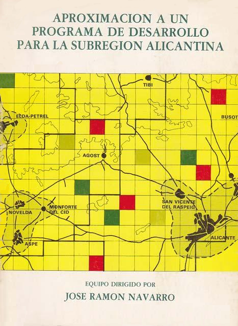 Imagen de portada del libro Aproximación a un programa de desarrollo para la subregión alicantina