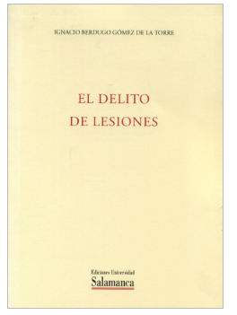 Imagen de portada del libro El delito de lesiones