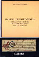 Imagen de portada del libro Manual de paleografía