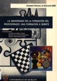 Imagen de portada del libro La Universidad en la formación de profesorado. Una formación a debate