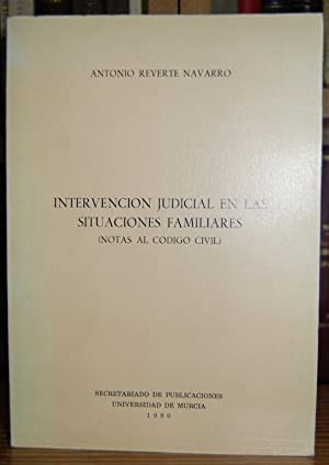 Imagen de portada del libro Intervención judicial en las situaciones familiares