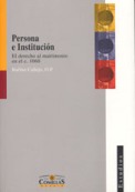 Imagen de portada del libro Persona e institución