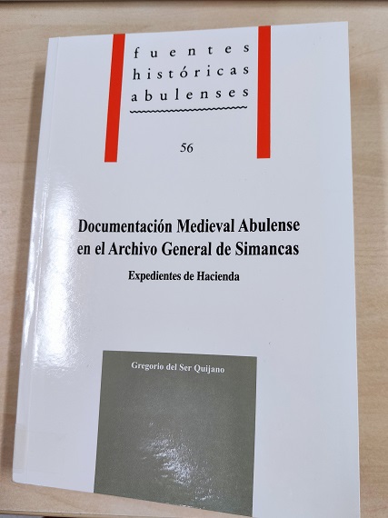 Imagen de portada del libro Documentación medieval abulense en el Archivo General de Simancas