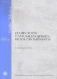 Imagen de portada del libro Clasificación y naturaleza química de los contaminantes