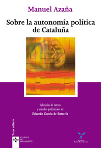 Imagen de portada del libro Sobre la autonomía política de Cataluña