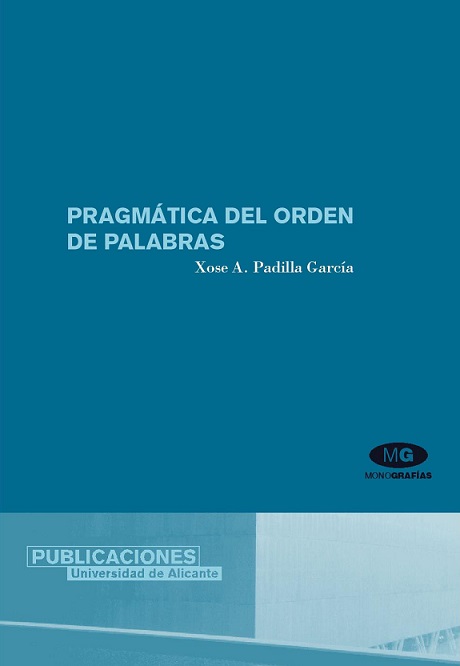 Imagen de portada del libro Pragmática del orden de palabras