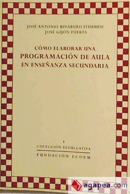 Imagen de portada del libro Cómo elaborar una programación de aula en Enseñanza Secundaria