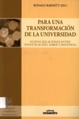 Imagen de portada del libro Para una transformación de la universidad