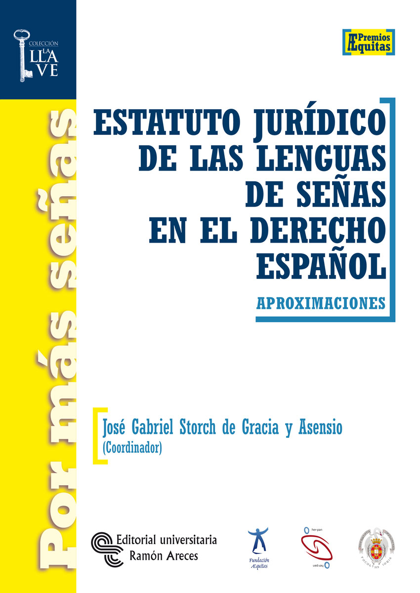 Imagen de portada del libro Estatuto jurídico de las lenguas de señas en el derecho español