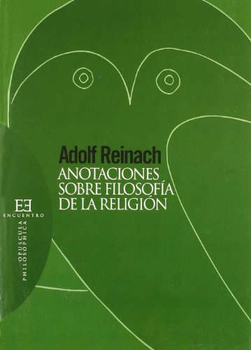 Imagen de portada del libro Anotaciones sobre filosofía de la religión