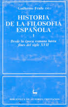 Imagen de portada del libro Historia de la filosofía española
